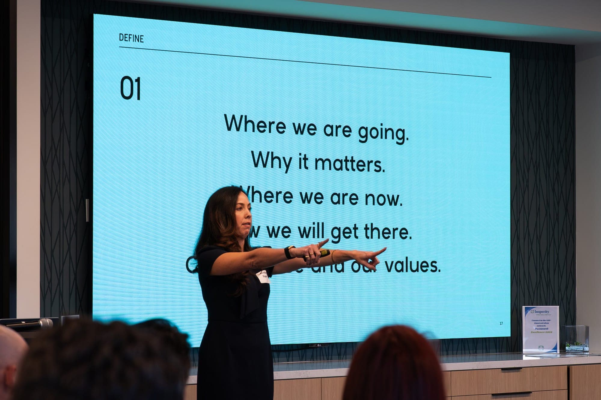 Brittany Tipton presenting where a team is going, why it matters and where it is now