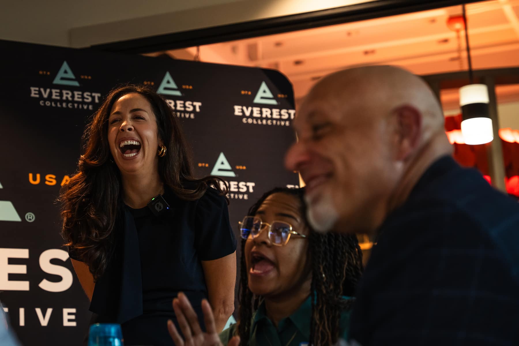Brittany Tipton laughing with a participant